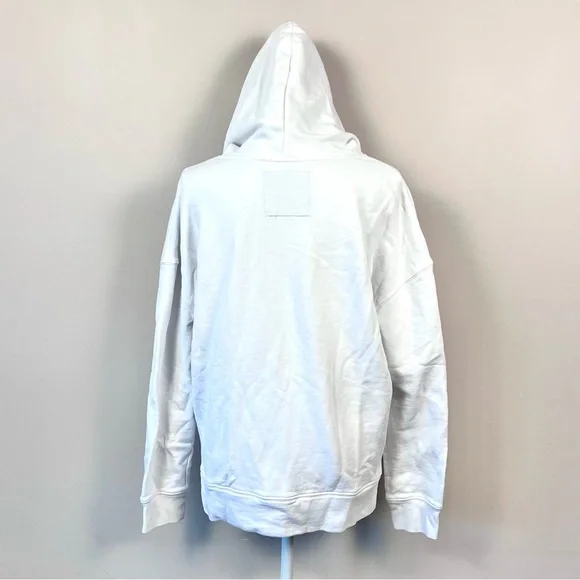 Wolf & Badger EQUALS HUMAN Doteq Organic Hoodie White Black Medium